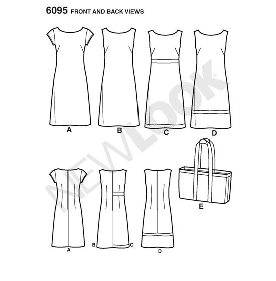 New Look 6095 snitmønster