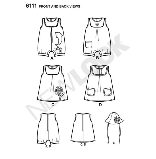 New Look 6111 snitmønster