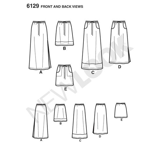 New Look 6129 snitmønster