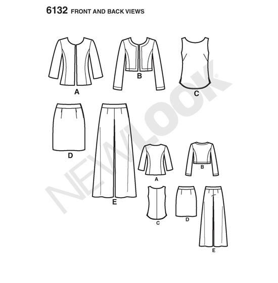 New Look 6132 snitmønster