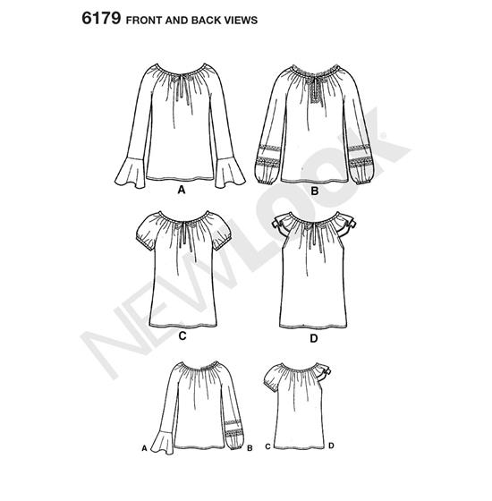 New Look 6179 snitmønster