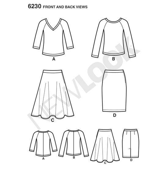New Look 6230 snitmønster