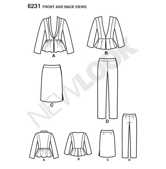 New Look 6231 snitmønster