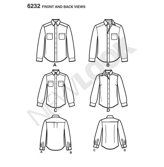 New Look 6232 snitmønster