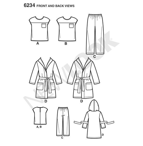 New Look 6234 snitmønster