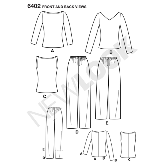 New Look 6402 snitmønster