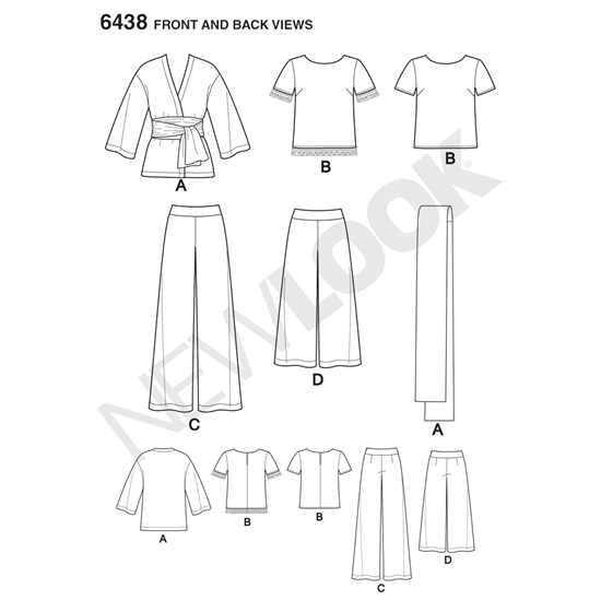 New Look 6438 snitmønster