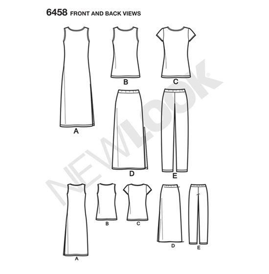 New Look 6458 snitmønster