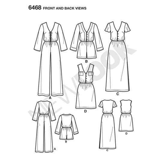 New Look 6468 snitmønster