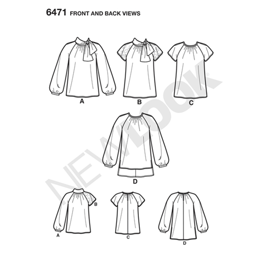 New Look 6471 snitmønster
