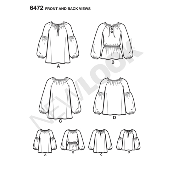 New Look 6472 snitmønster