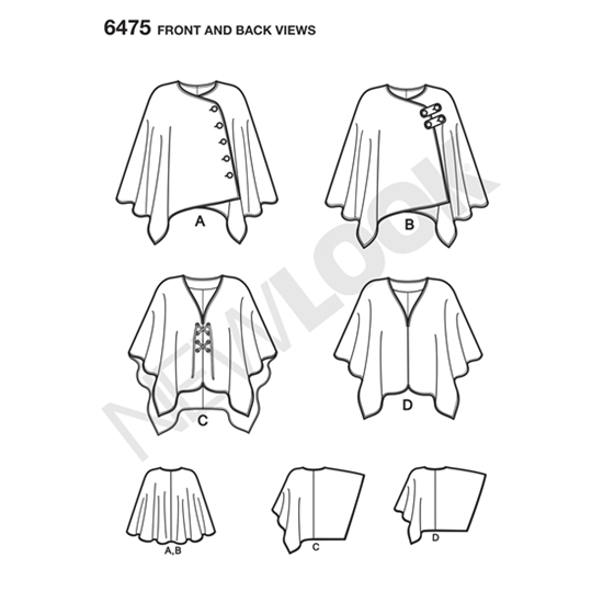 New Look 6475 snitmønster