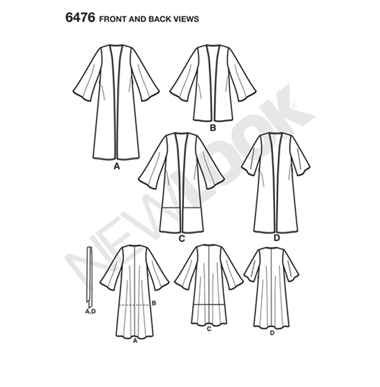 New Look 6476 snitmønster