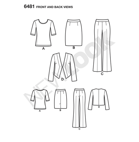 New Look 6481 snitmønster