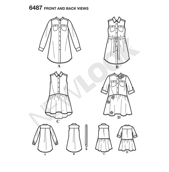New Look 6487 snitmønster