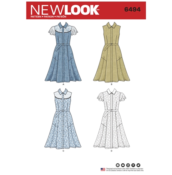 New Look 6494 snitmønster
