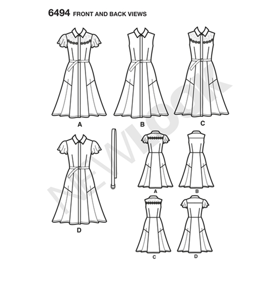 New Look 6494 snitmønster
