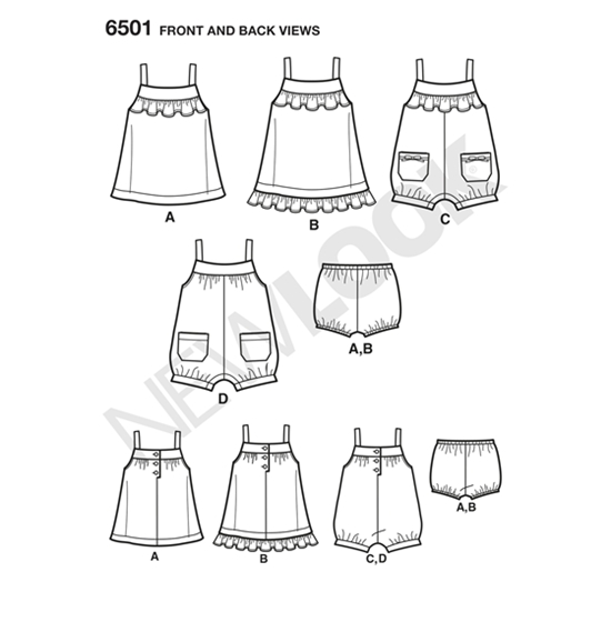 New Look 6501 snitmønster