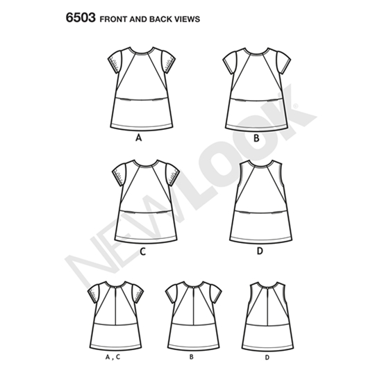 New Look 6503 snitmønster