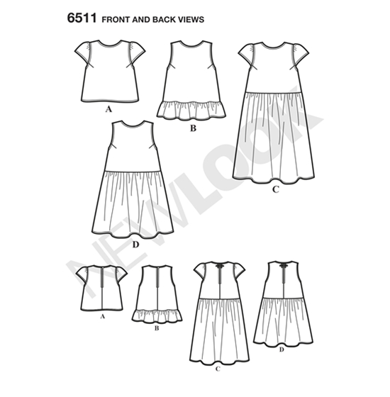 New Look 6511 snitmønster