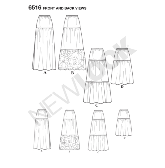 New Look 6516 snitmønster
