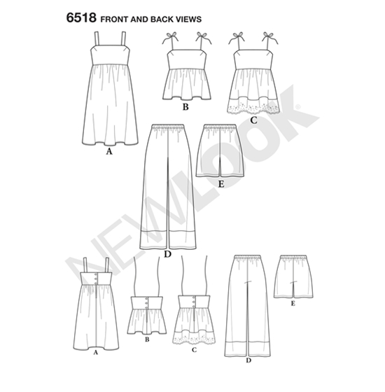 New Look 6518 snitmønster