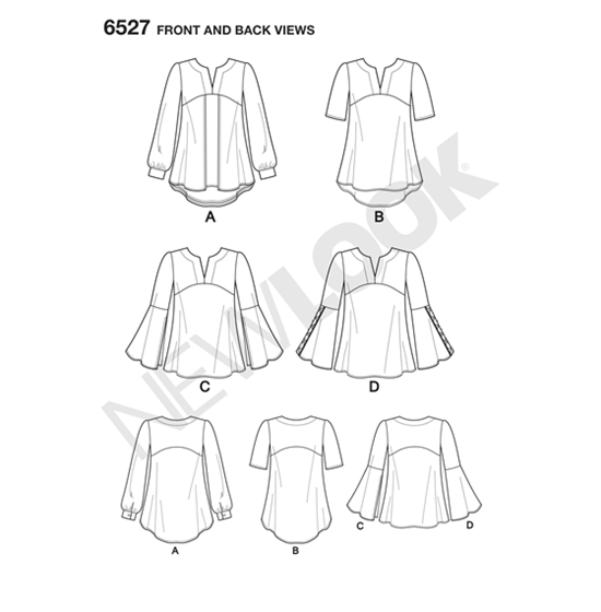New Look 6527 snitmønster