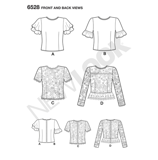 New Look 6528 snitmønster