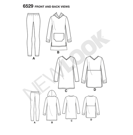 New Look 6529 snitmønster