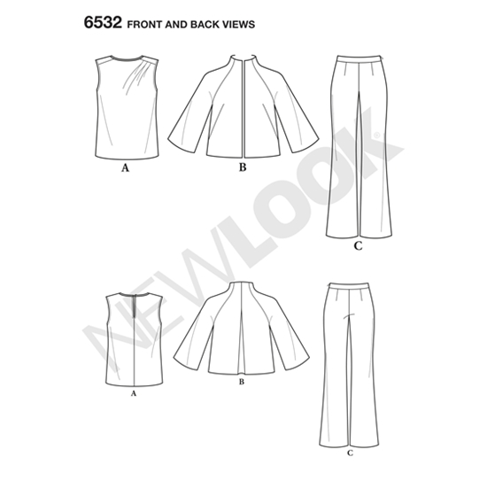 New Look 6532 snitmønster