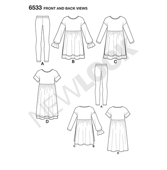 New Look 6533 snitmønster