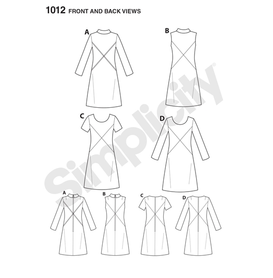 Simplicity 1012AA snitmønster