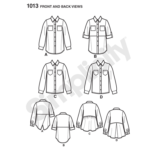 Simplicity 1013H5 snitmønster