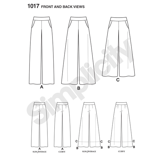 Simplicity 1017H5 snitmønster