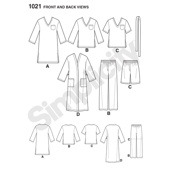 Simplicity 1021A snitmønster