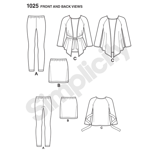 Simplicity 1025BB snitmønster