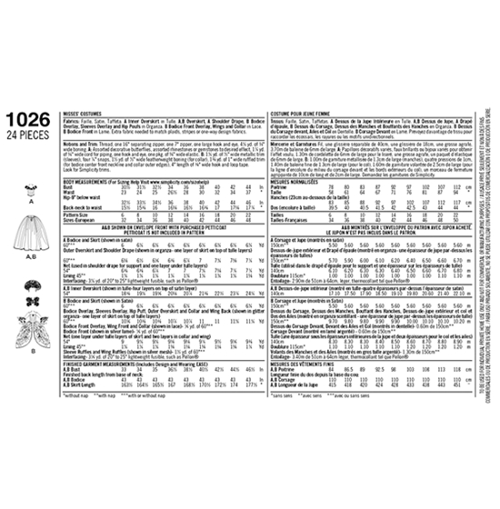 Simplicity 1026H5 snitmønster