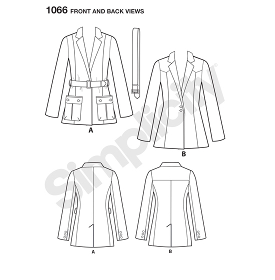 Simplicity 1066H5 snitmønster