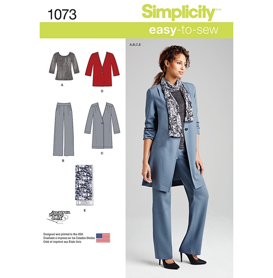 Simplicity 1073H5 snitmønster