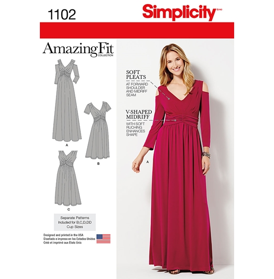 Simplicity 1102AA snitmønster