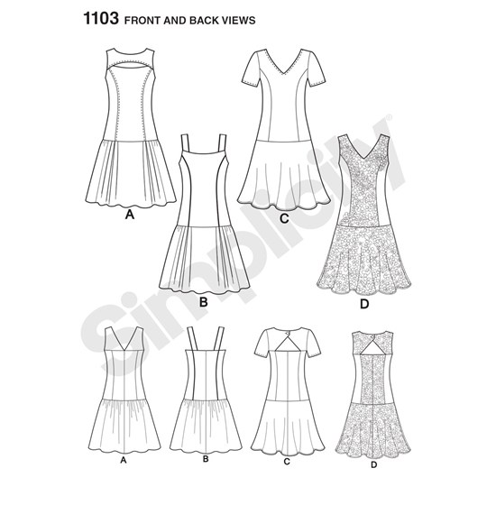 Simplicity 1103H5 snitmønster