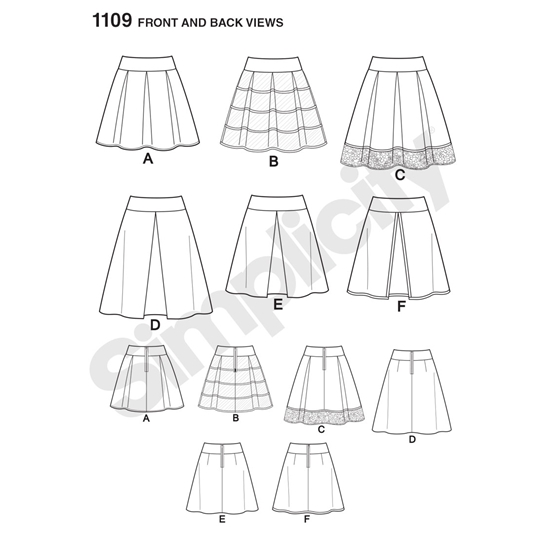 Simplicity 1109H5 snitmønster