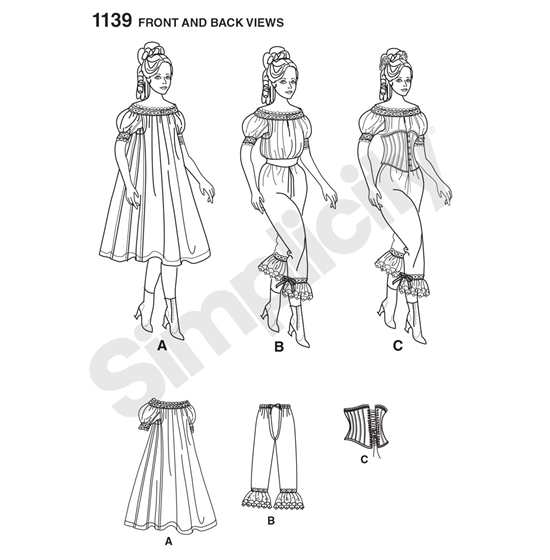 Simplicity 1139RR snitmønster