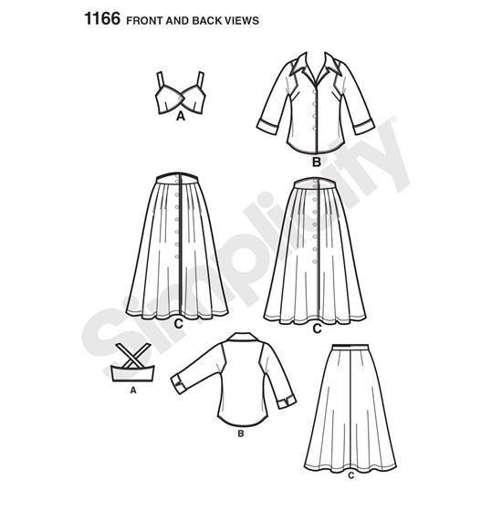 Simplicity 1166U5 snitmønster