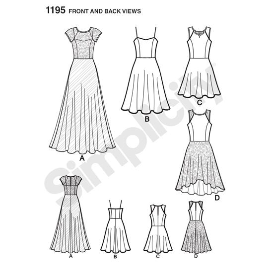 Simplicity 1195D5 snitmønster