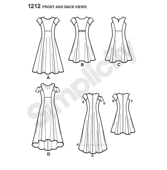 Simplicity 1212BB snitmønster