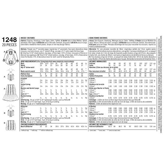 Simplicity 1248R5 snitmønster
