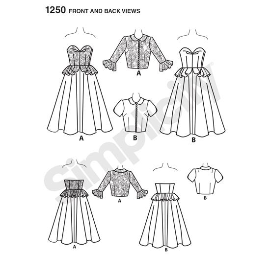 Simplicity 1250R5 snitmønster