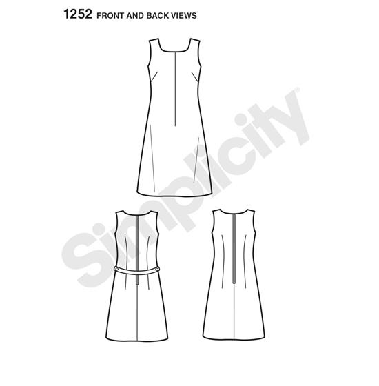 Simplicity 1252R5 snitmønster