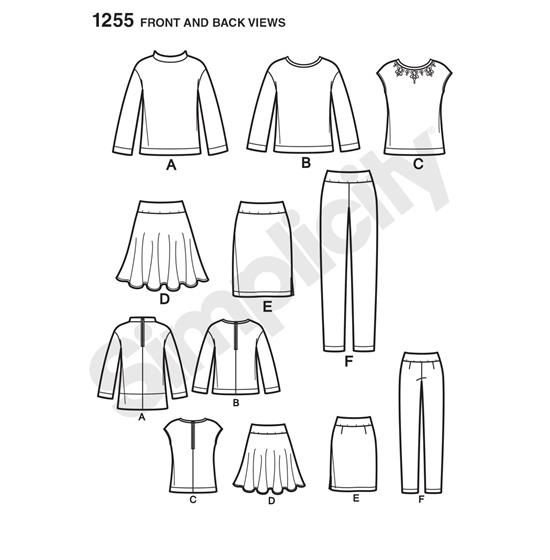 Simplicity 1255BB snitmønster